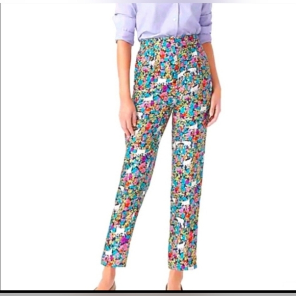 J. Crew Pants - J.Crew Collection- Pants Women's 14Collection high-rise silk-twill trouser